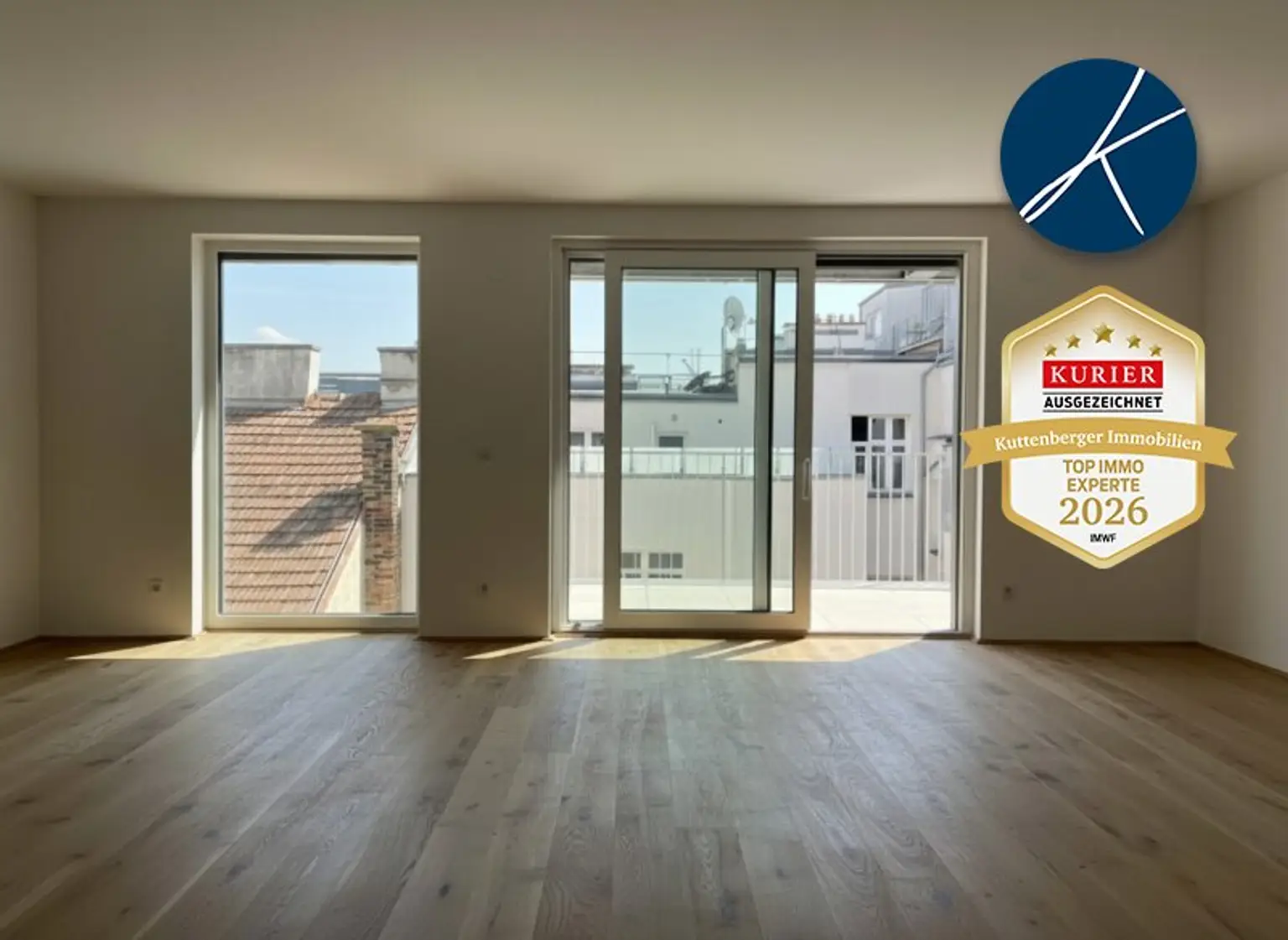 Wohnküche, Parkett, 45 m²