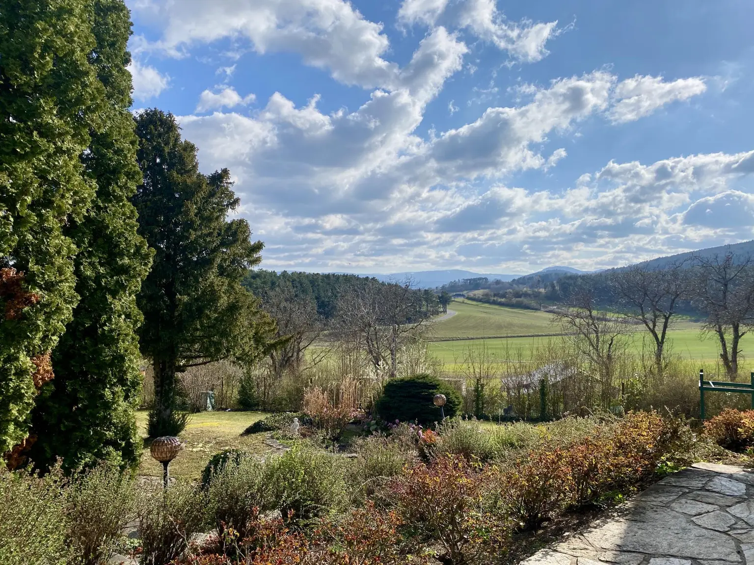 Gartenansicht, Ausblick