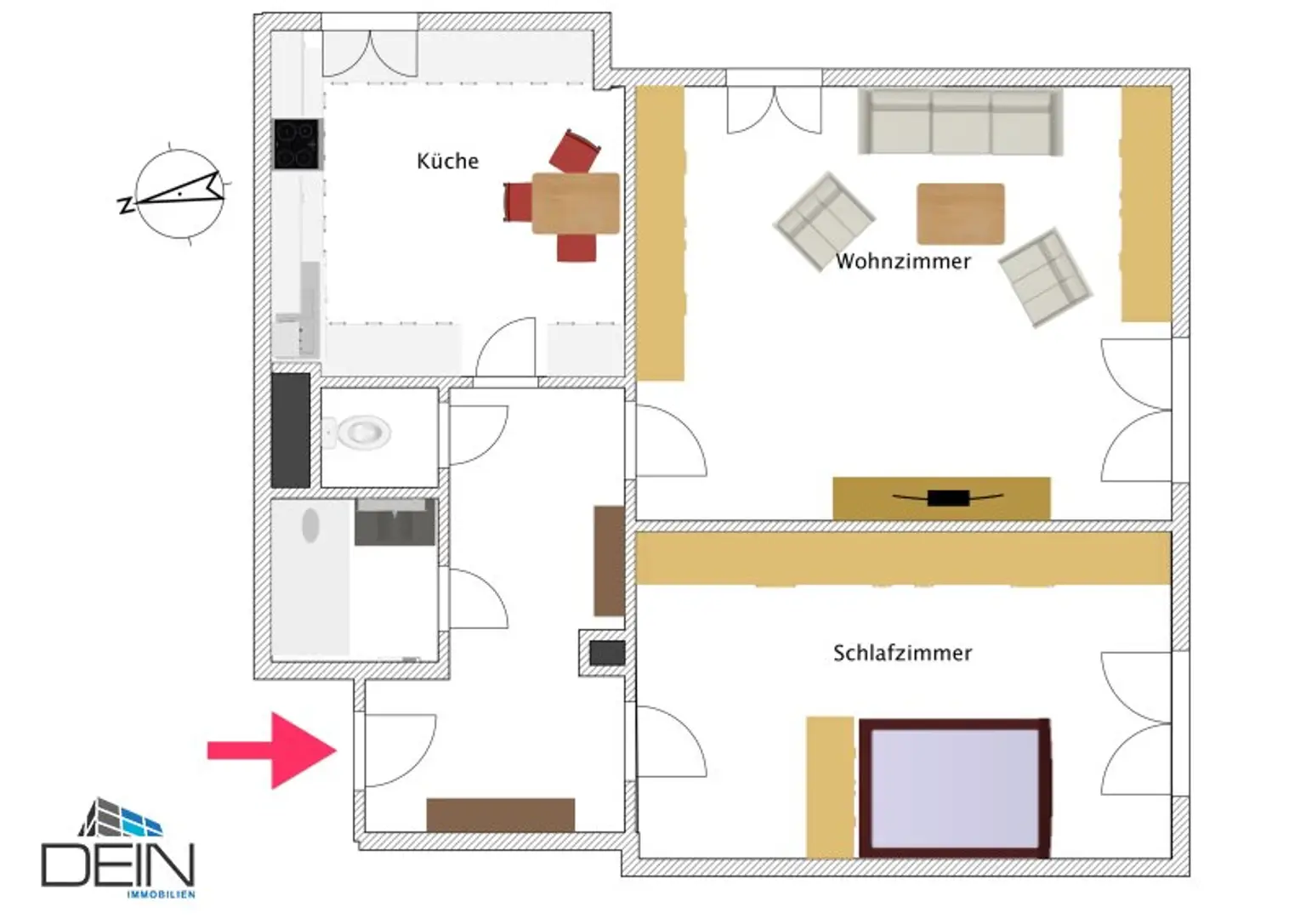 BEZUGSFERTIG! MÖBLIERTE 2,5 ZIMMERWOHNUNG NÄHE HAUPTBAHNHOF UND U1 KEPLERPLATZ!