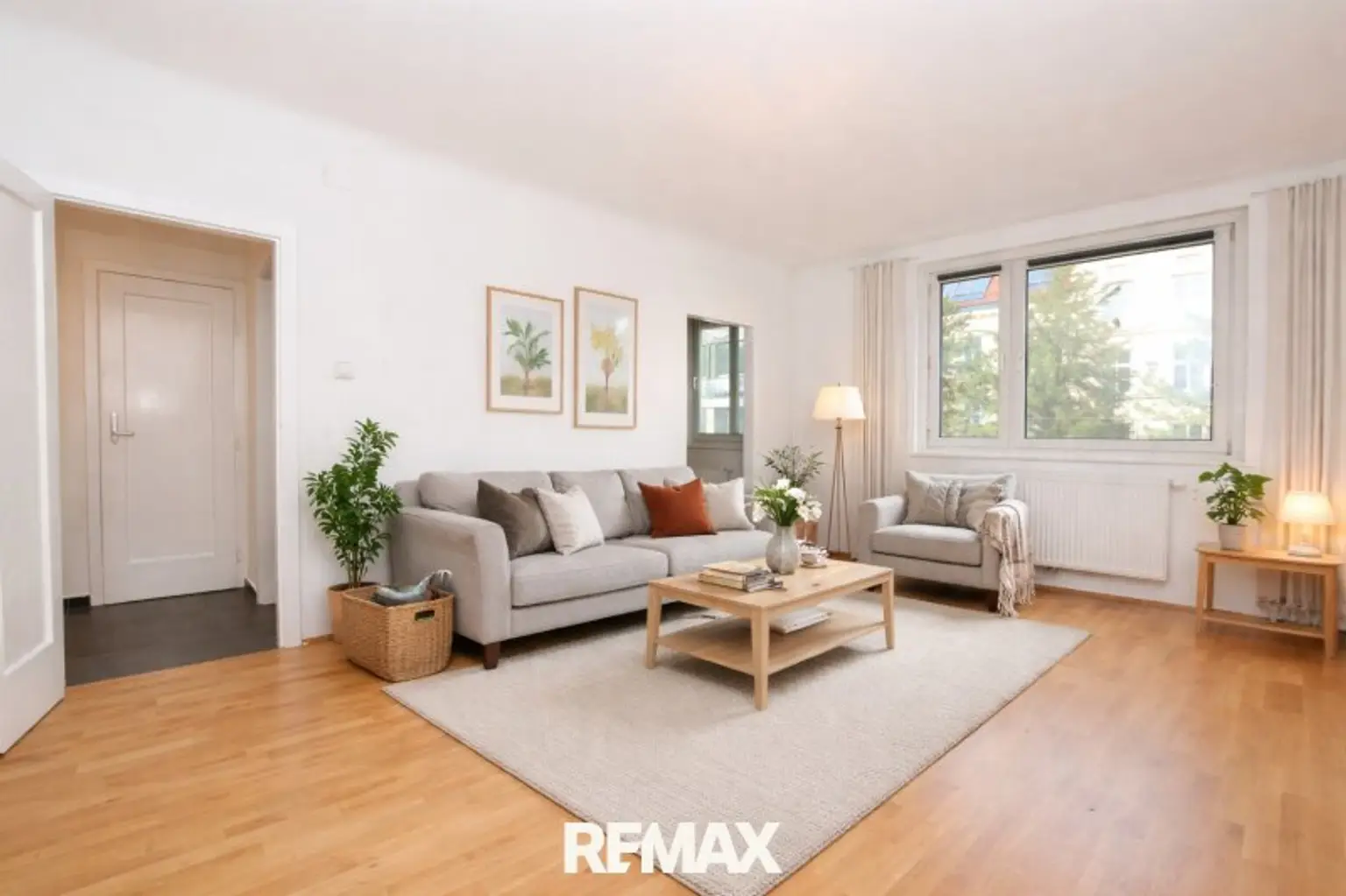 Wohnzimmer (virtuell eingerichtet)