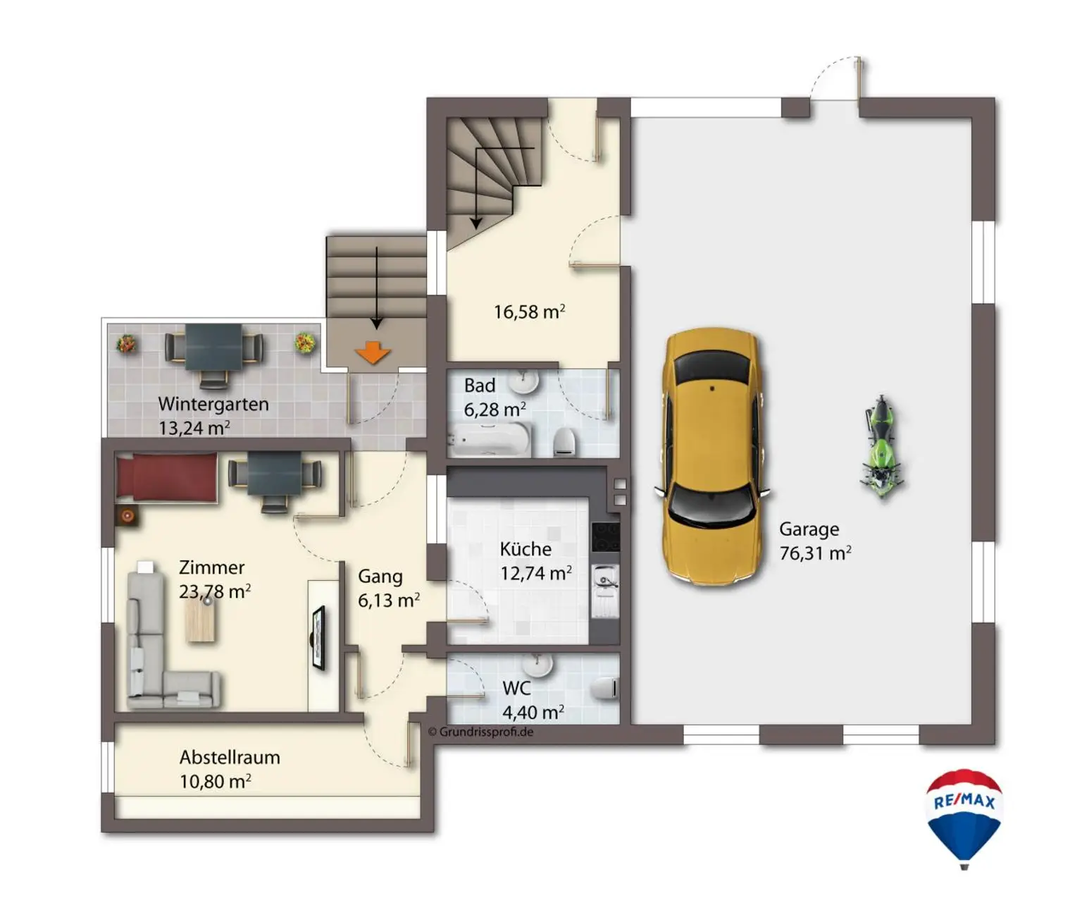 Grundrissplan EG Gleinstätten 122 8443
