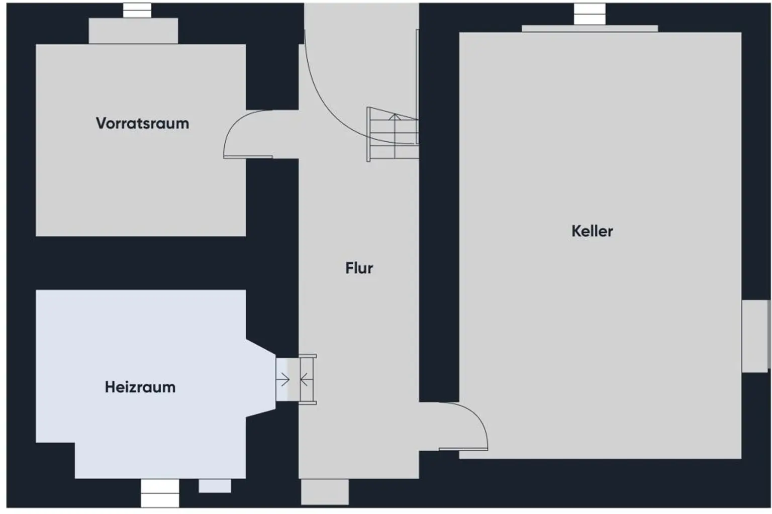 Grundriss ohne Maßstab / UG