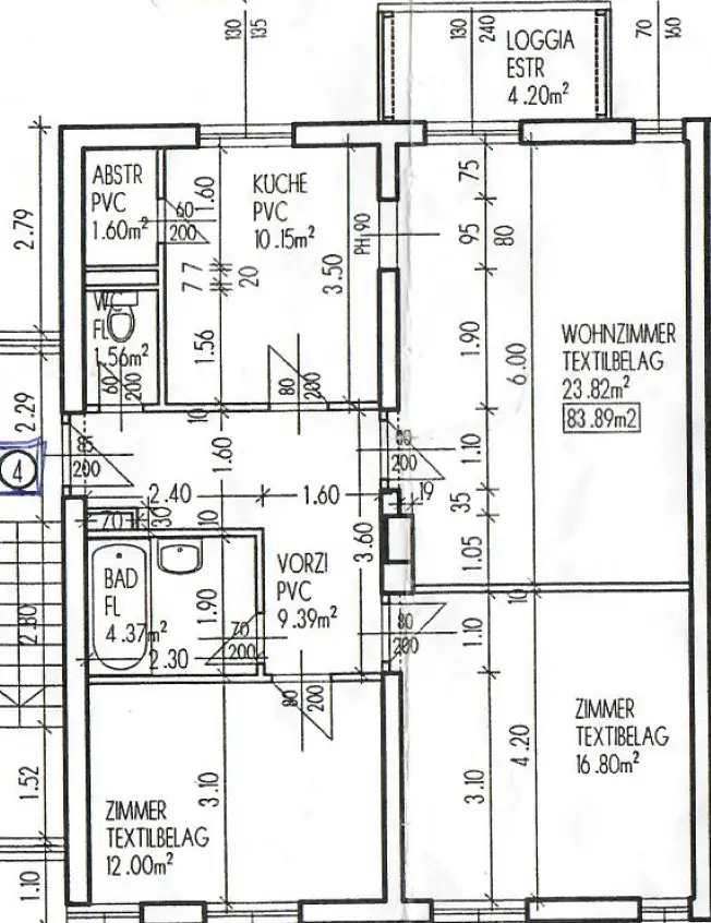 "Charmante 3-Zimmer-Wohnung mit Loggia!"