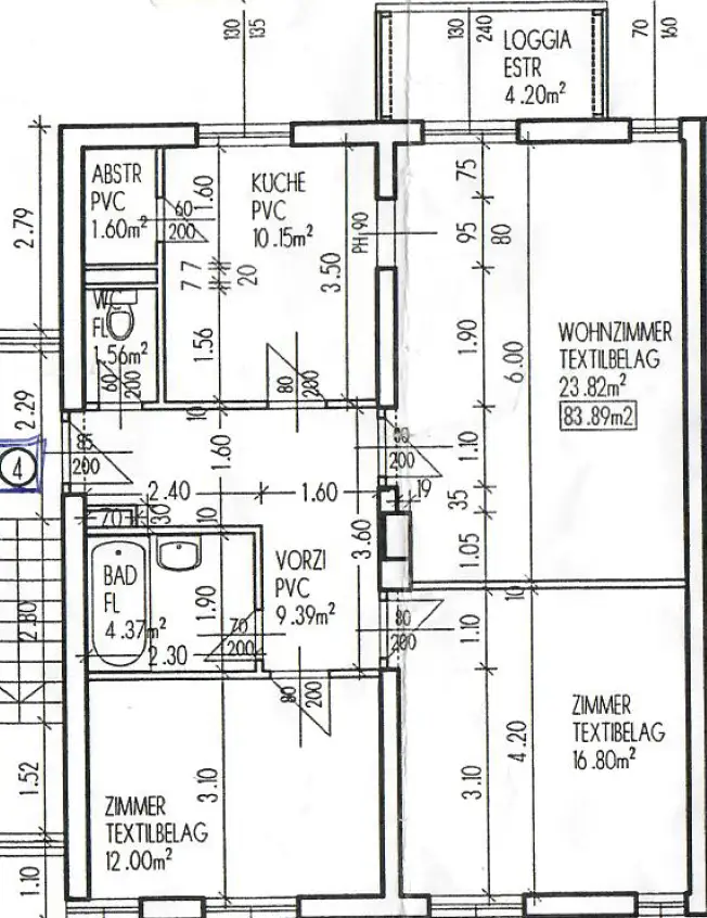 "Charmante 3-Zimmer-Wohnung mit Loggia!"