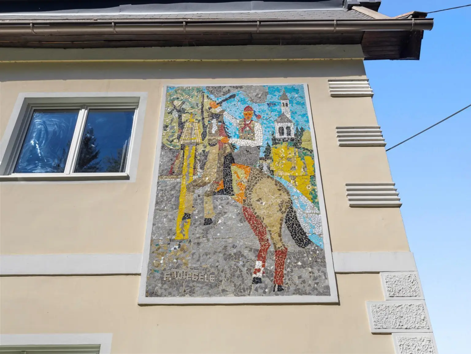 Mosaik des Künstlers Franz Wiegele