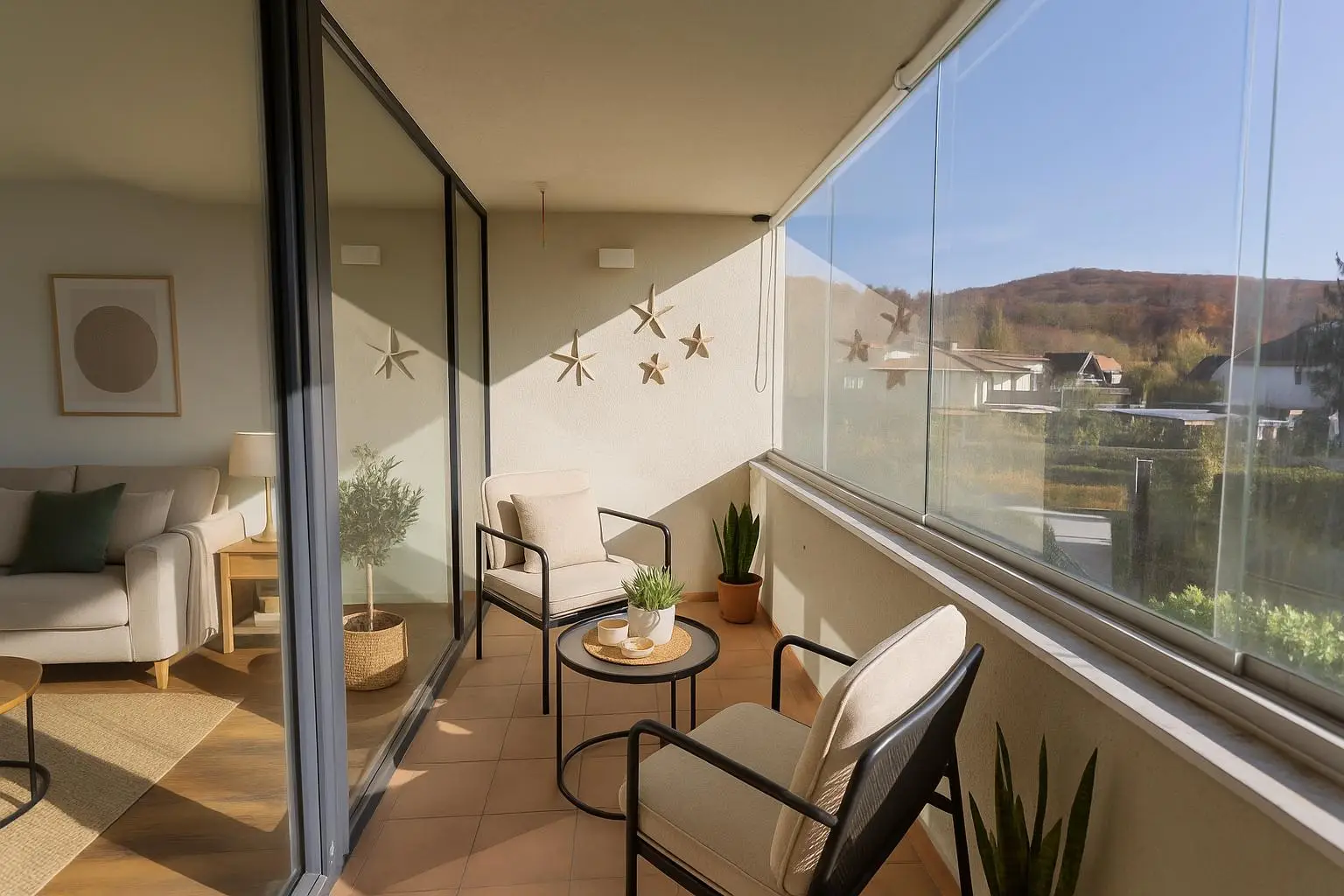 Helle 3-Zimmer-Wohnung mit Loggia in ruhiger Grünlage von Mauerbach