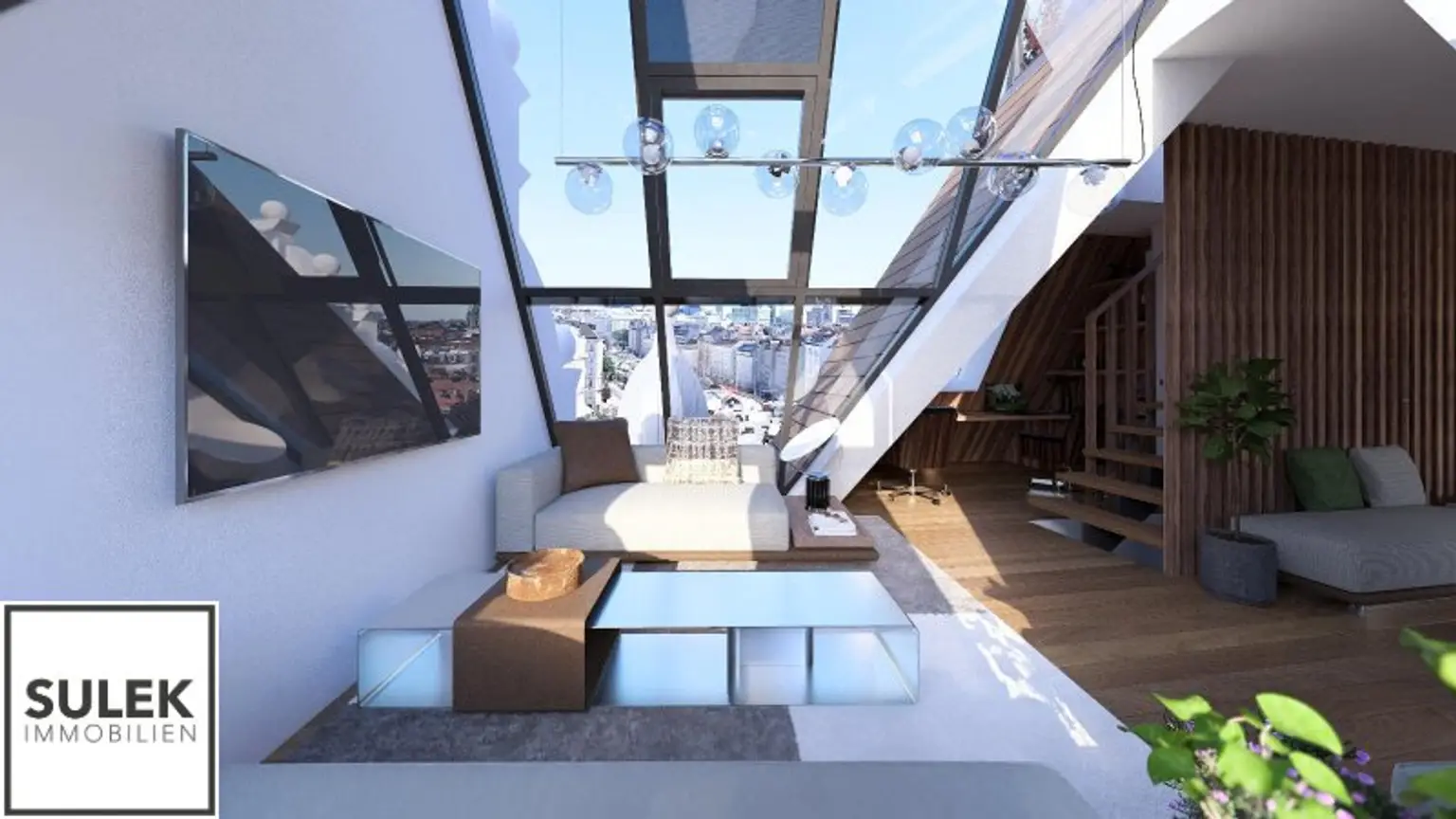 Einzigartige 105 m² große Dachgeschoss Wohnung mit Fernblick // zentrale Lage 1040 // Planstudie DG Ausbau