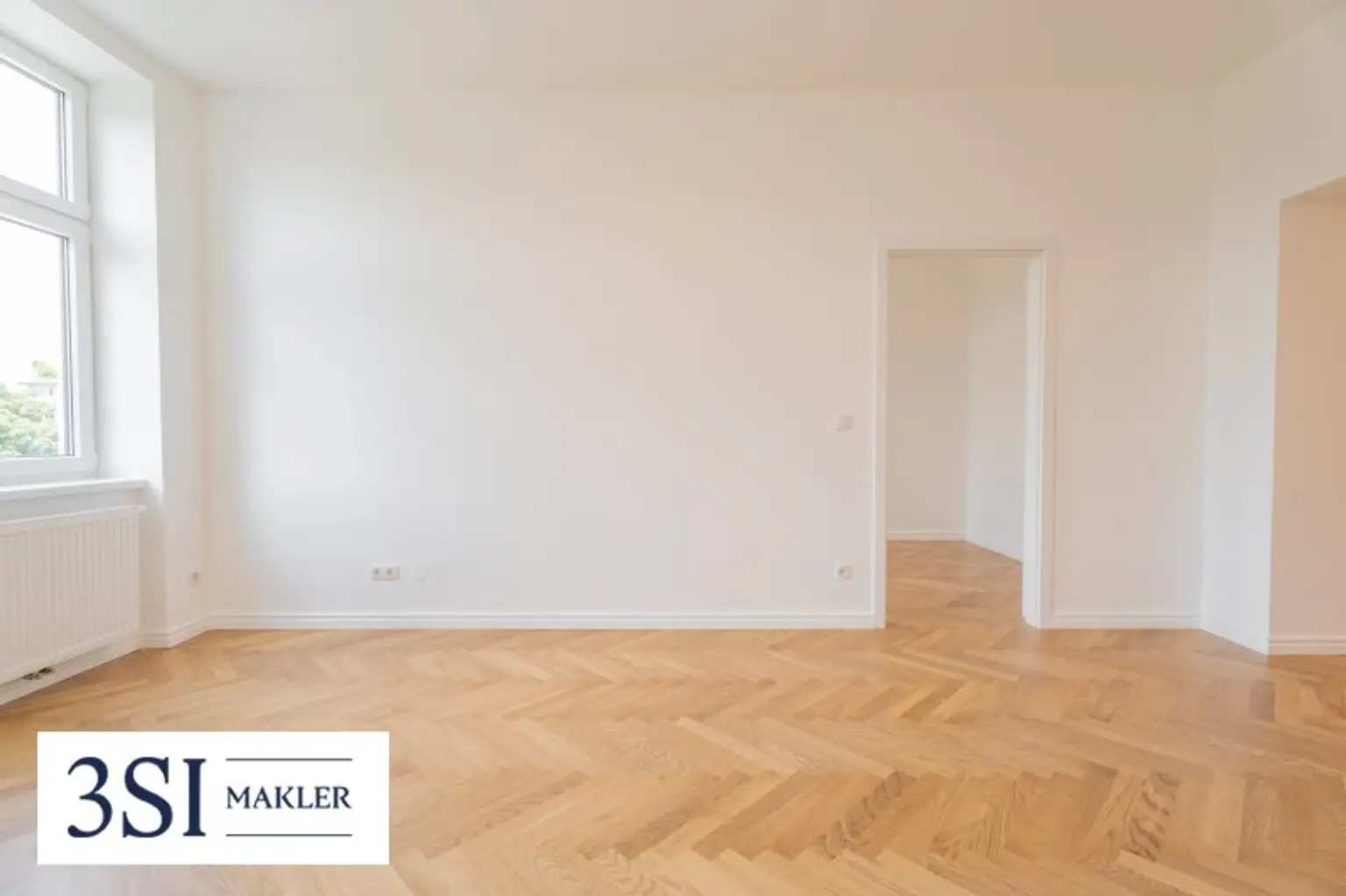 Elegante 3-Zimmer-Wohnung mit Parkblick – Erstbezug im revitalisierten Altbau