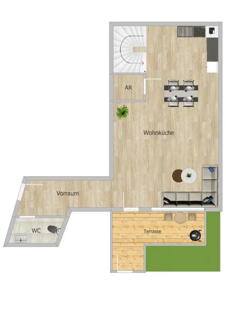 Neubauprojekt Oberlaa - Wohnen, wo Lebensqualität zu Hause ist! Top 01: 3-Zi.-Maisonette mit Garten, Balkon und Dachterrasse!