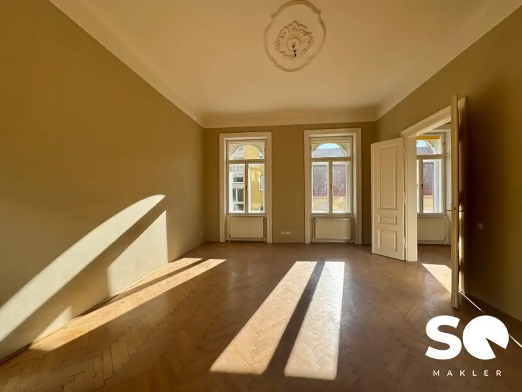 #SQ - ZEITLOS SCHÖN IN BESTLAGE: 6-ZIMMER-ALTBAUWOHNUNG MIT BALKON IN DER JOSEFSTADT
