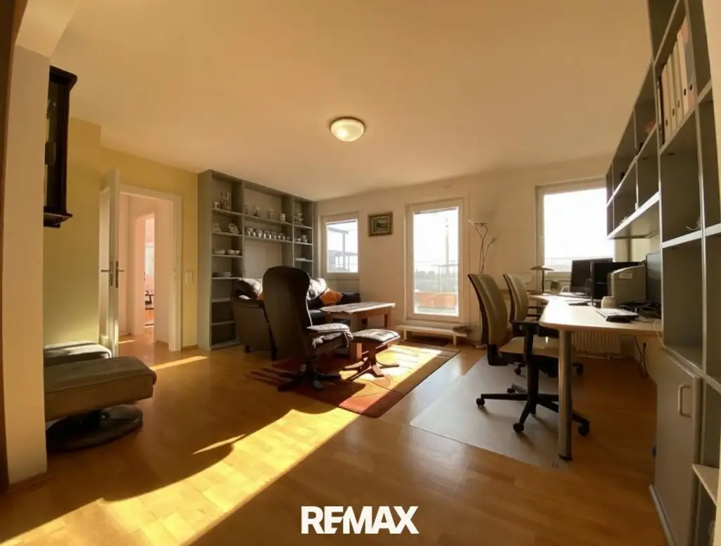 DG-Wohnung mit 2 Terrassen auf Wohnebene und phänomenalem Fernblick über Wien