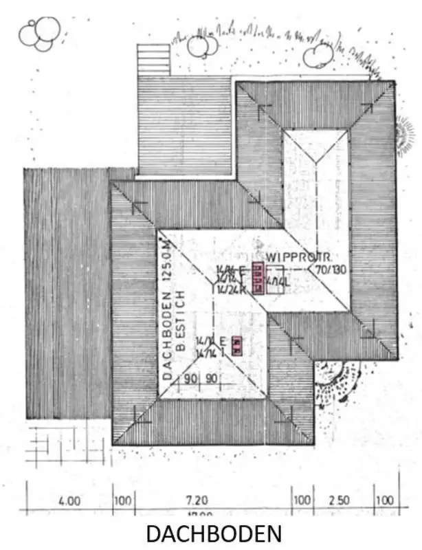Grundriss Dachboden