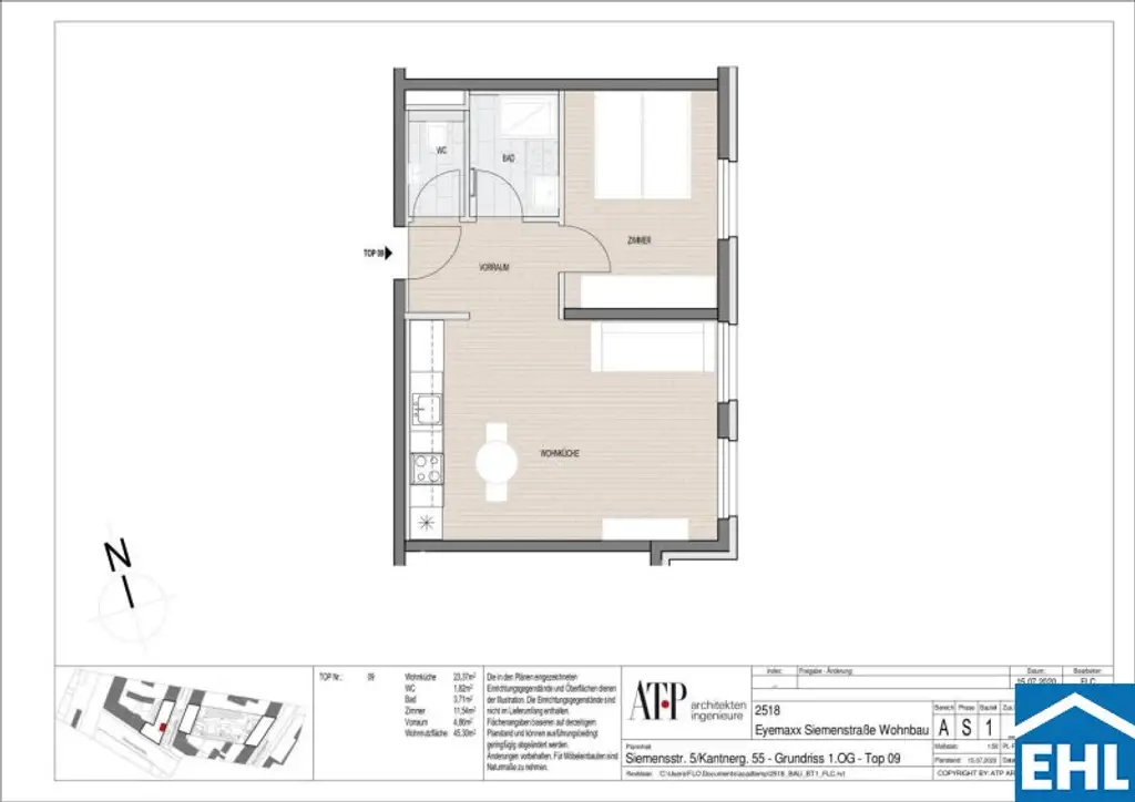 2-Zimmer-Wohnung mit sehr guter Infrastruktur nahe der Donauinsel