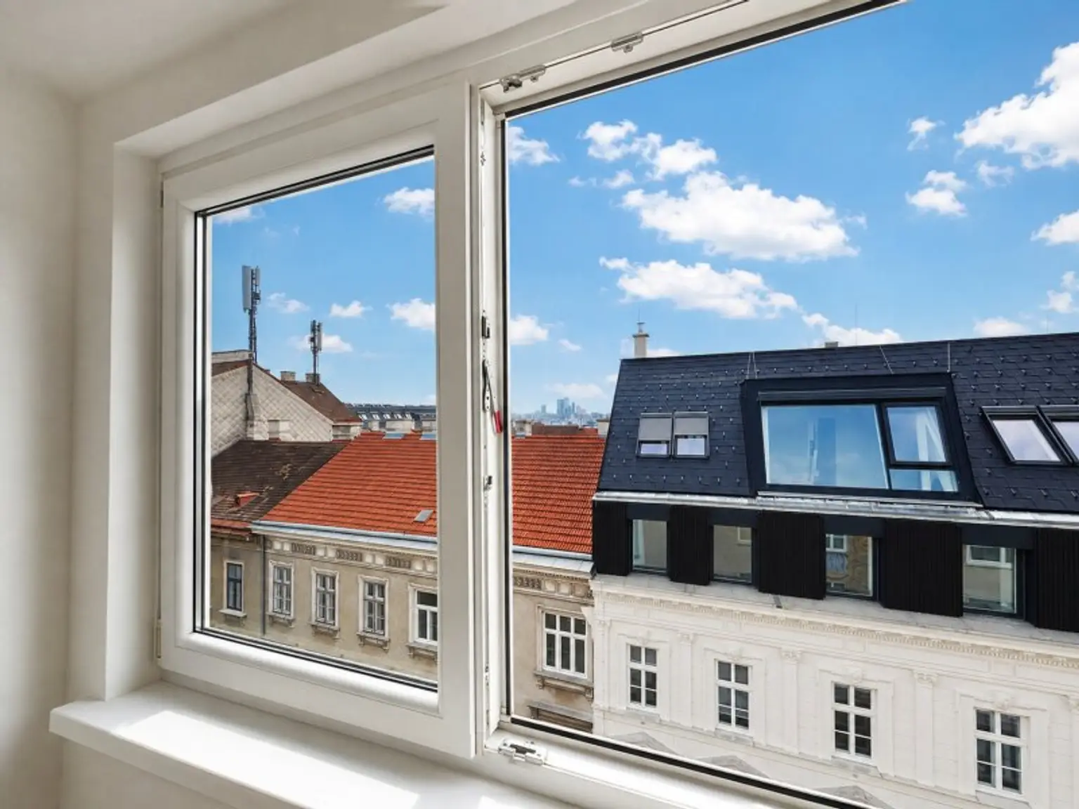 Blick vom Wohnschlafraum