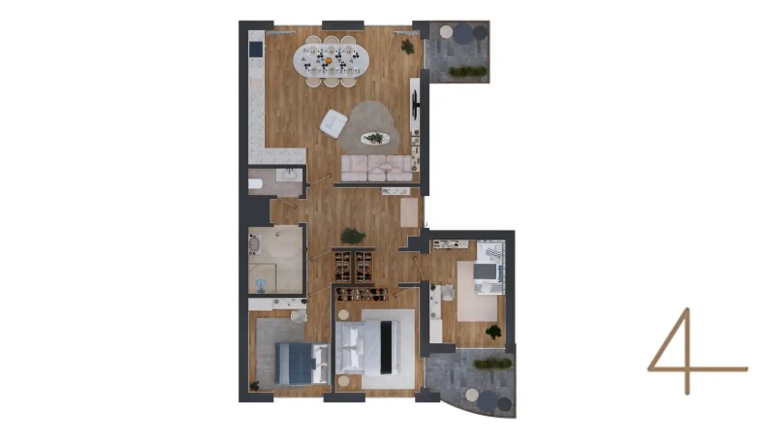 Grundrissplan nachgebaut