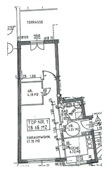 BUCHENGASSE, U1-NÄHE, 57 m2 Neubau mit 10 m2 Terrasse, 2 Zimmer, Komplettküche, Wannenbad, Parketten, 1. Liftstock
