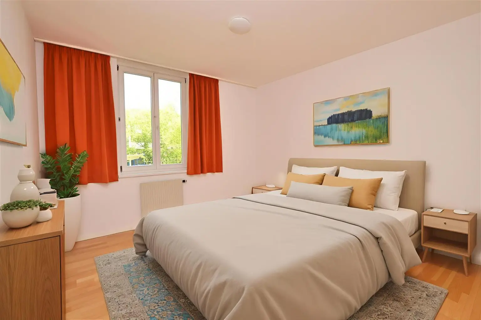 Schlafzimmer (virtuell eingerichtet)