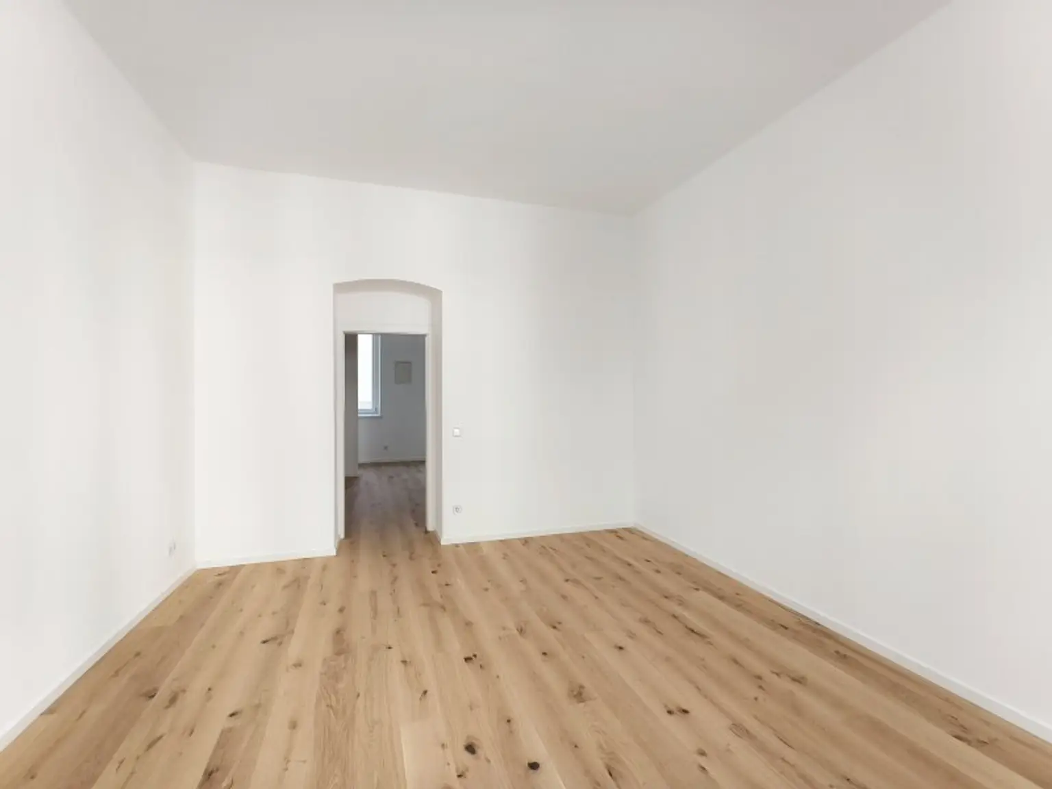 Wohn-/Esszimmer mit Blick in den Vorraum