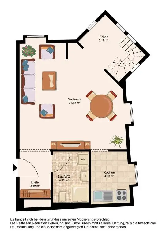 Turmzimmerwohnung in der Altstadt