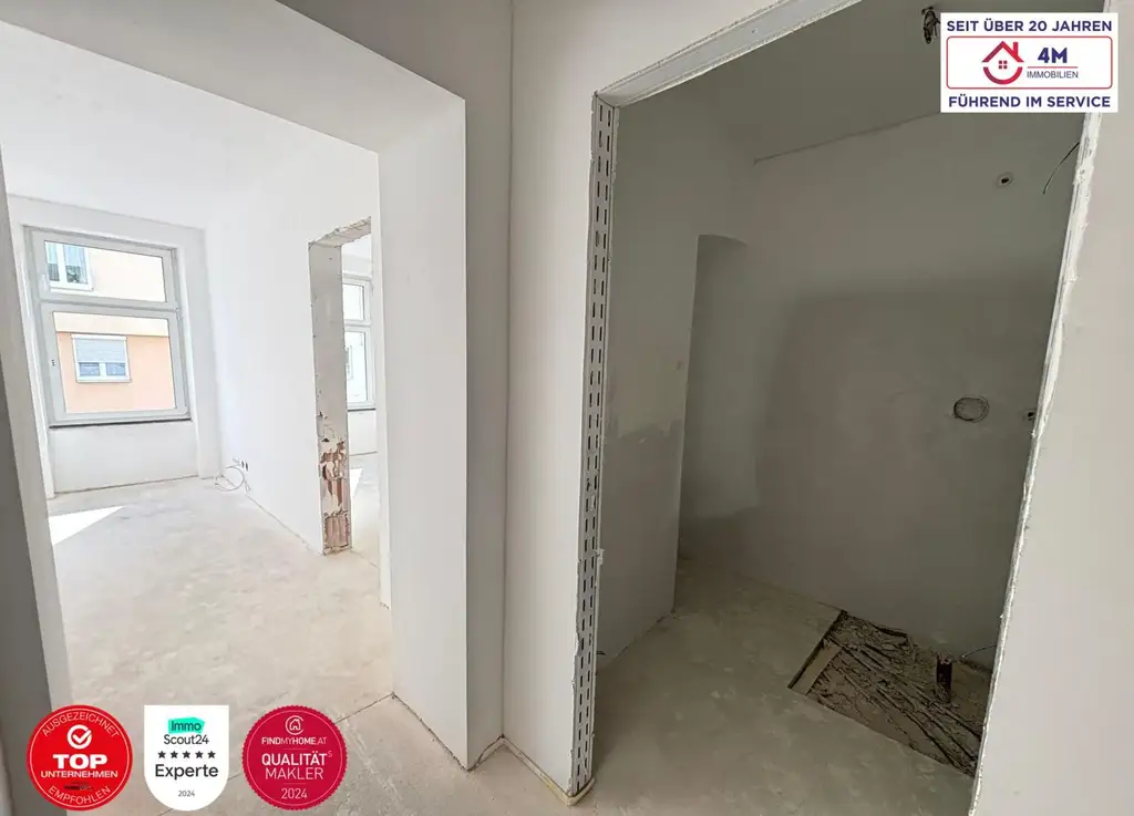 Neuwertig & stilvoll: 2-Zimmer-Erstbezug mit 39,5 m²