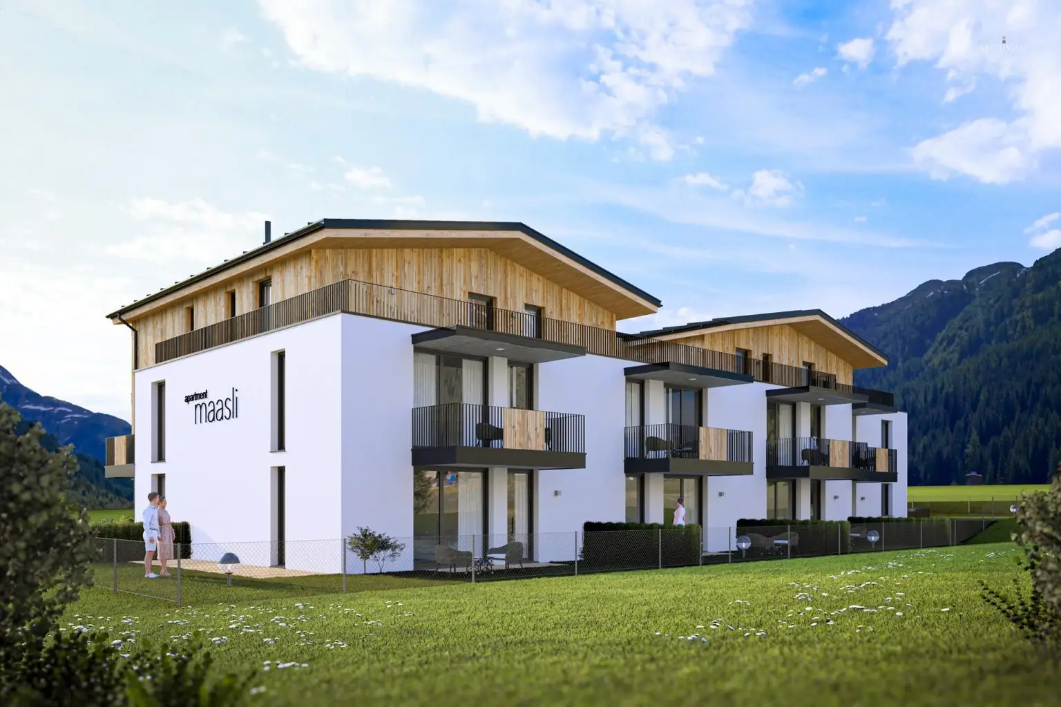 Galtür - Apartmenthaus - Ansicht Nord-Ost