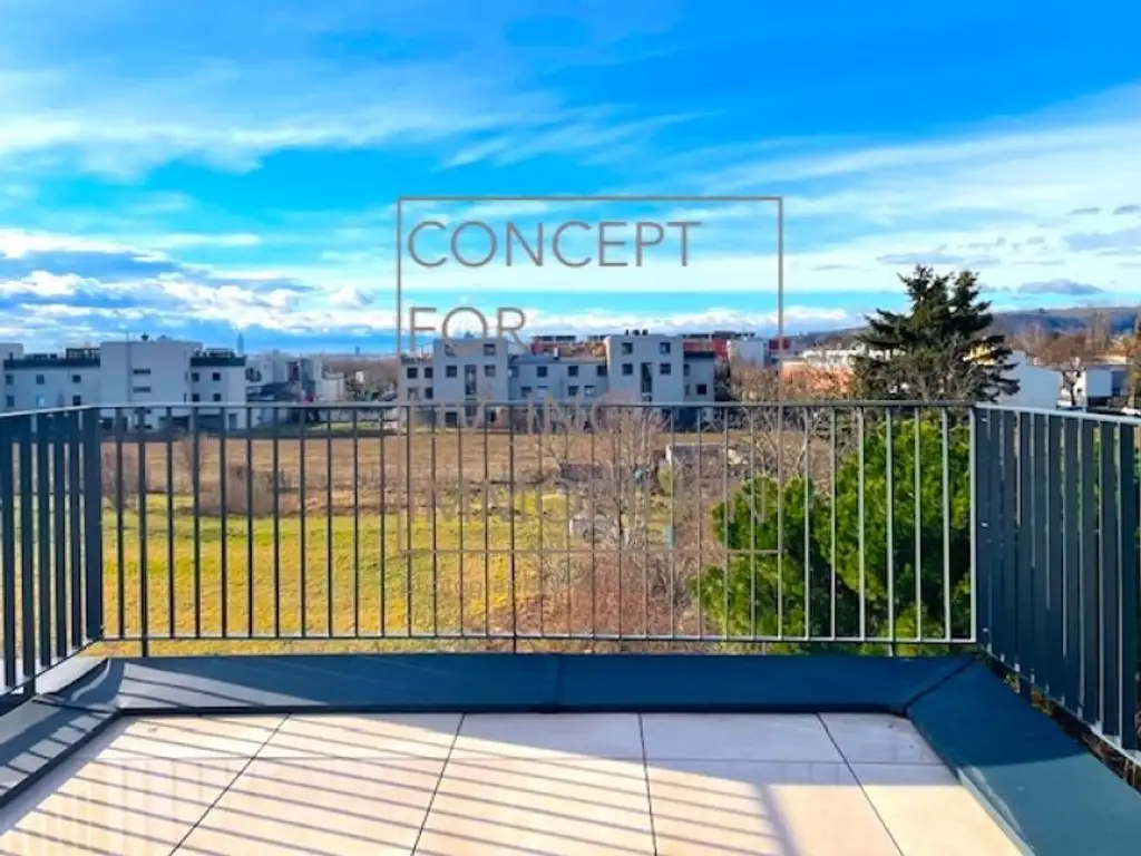 Exklusiv. Trendy. Coole Architektur. 63m2 Dach-Terrassen-Maisonette. Garage. Beziehbar: ab FJ/SO 2026. Erstbezug. Ideale Anlegerwohnung