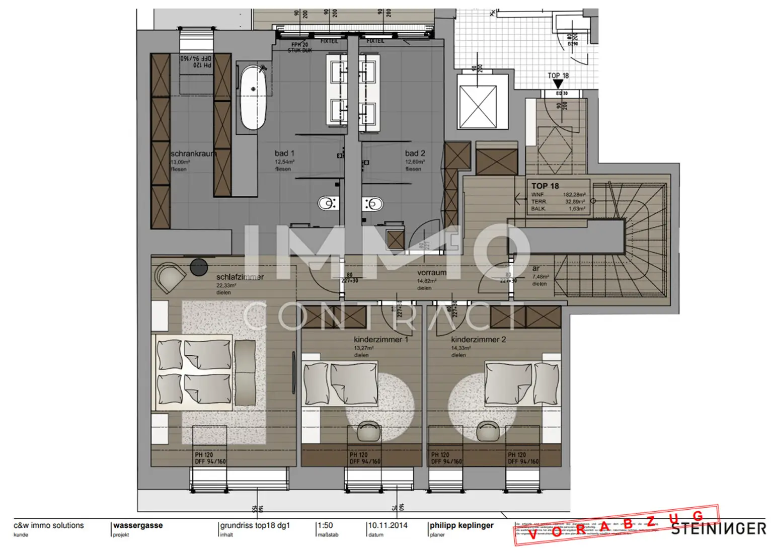 Ein Meisterwerk aus Licht, Raum und Design: Penthouse - Luxury & Lifestyle in the Heart of Vienna: Wassergasse