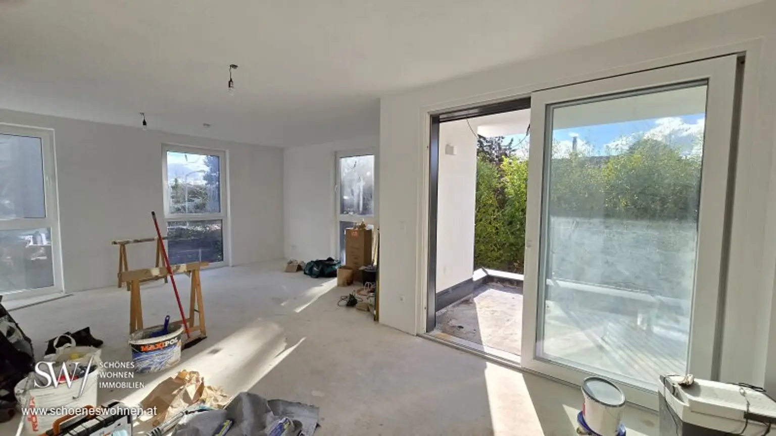 Wohnzimmer- Rohbau