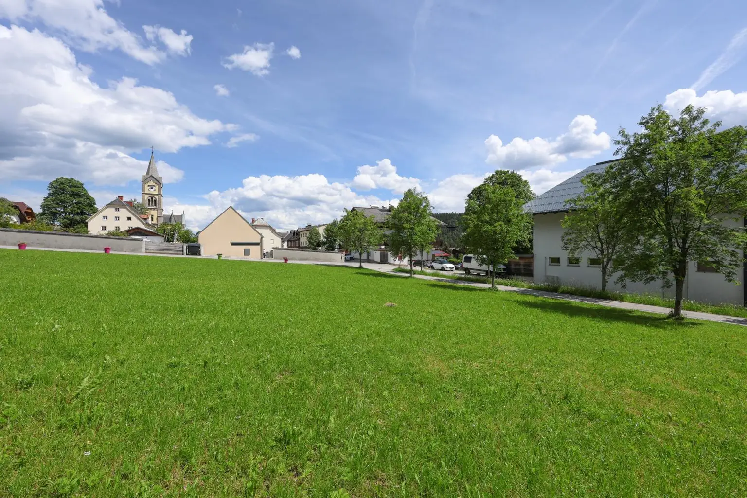 Blick Richtung evang