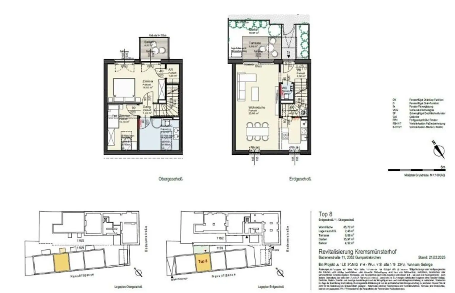 Kremsmünsterhof I Maisonette mit Eigengarten I Erstbezug