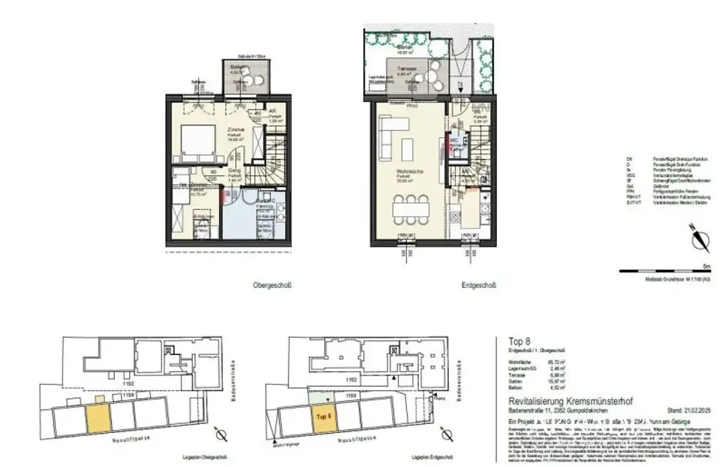 Kremsmünsterhof I Maisonette mit Eigengarten I Erstbezug