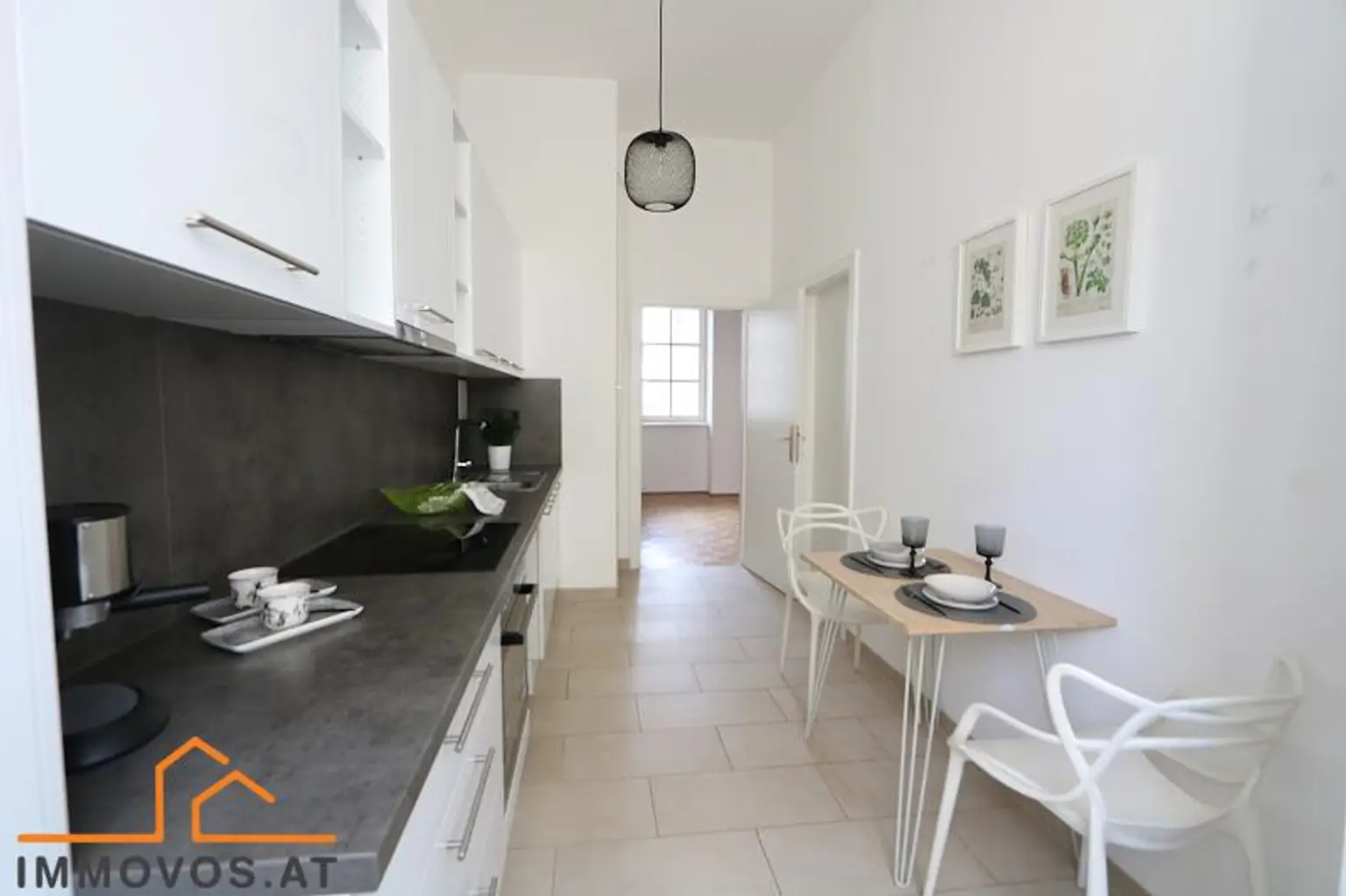 Ein möglicher Essplatz in der Küche.