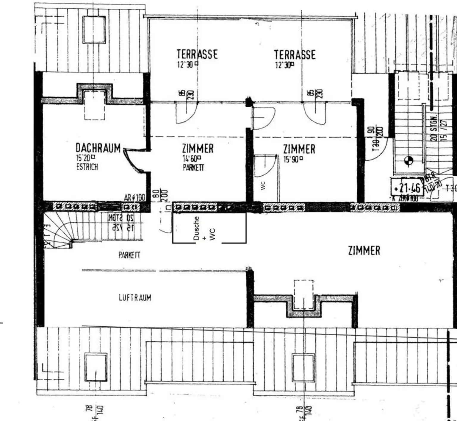 Traumhaftes 3-Zimmer-Penthouse mit großer Terrasse