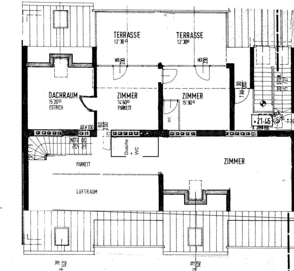 Traumhaftes 3-Zimmer-Penthouse mit großer Terrasse