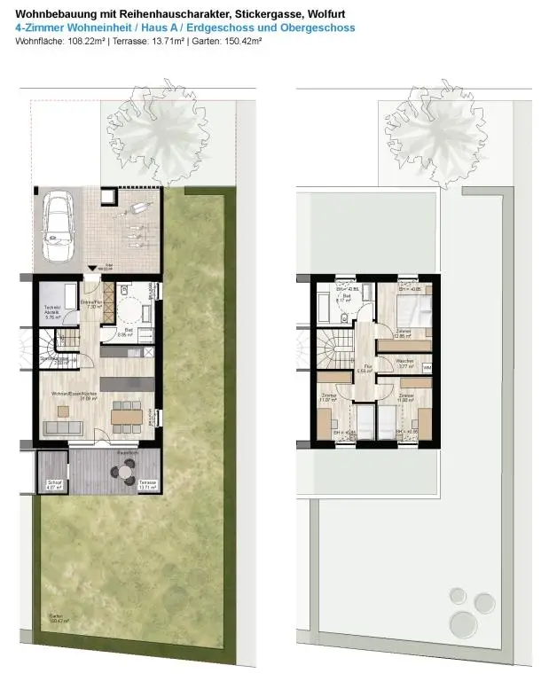 Haus A Grundriss ohne Maßstab