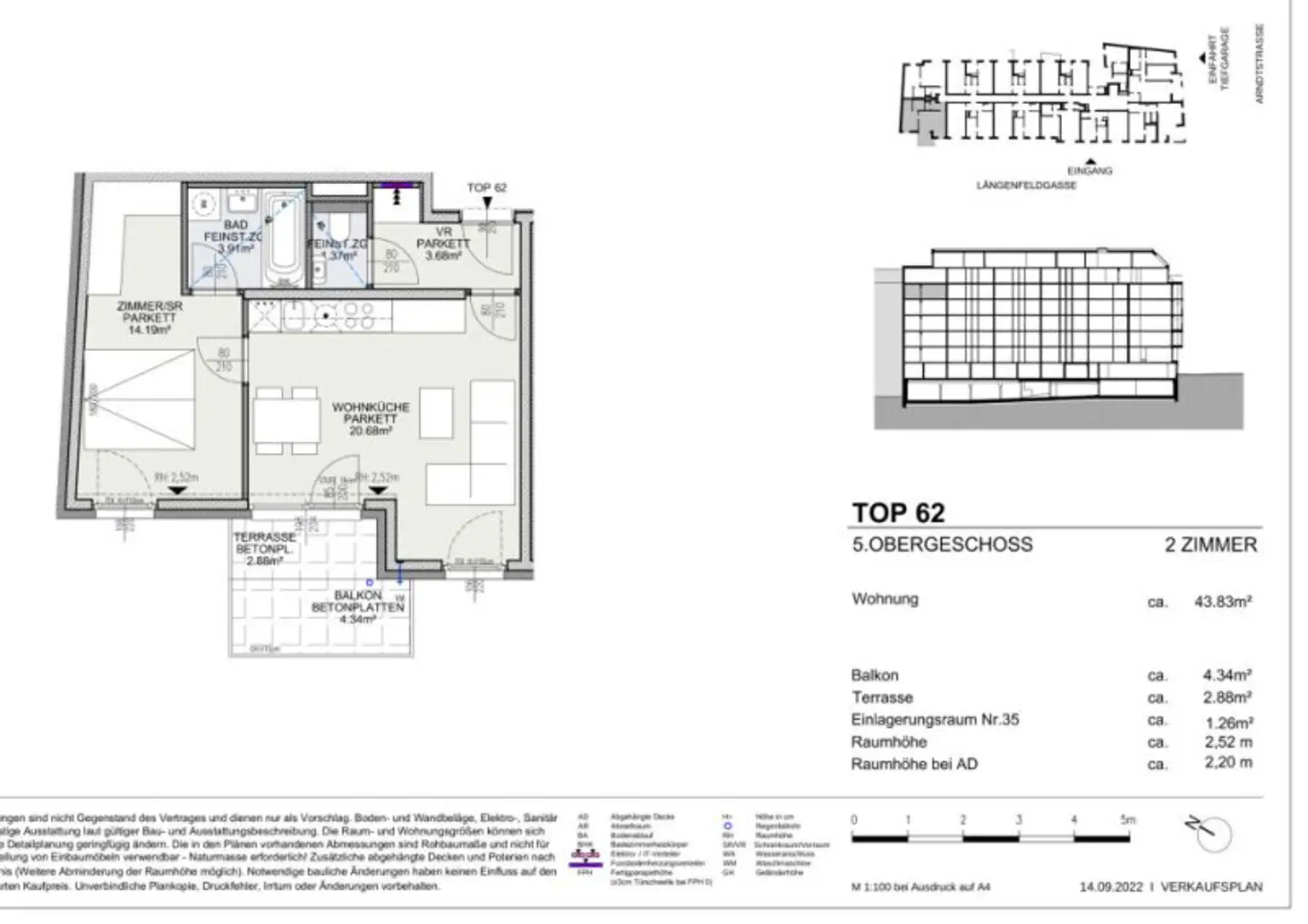 Modern wohnen in Meidling! Neubau 2-Zimmer-Erstbezug mit Balkon im 5. Liftstock - Top62