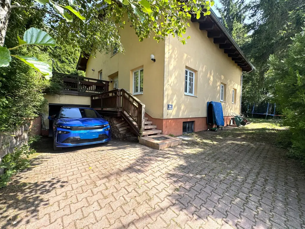 Großzügiges Einfamilienhaus mit Pool, Wintergarten und Doppelgarage mitten im Grünen!