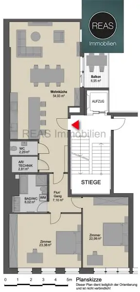 Provisionsfrei: Hochwertig ausgestattetes Apartment mit Balkon in Toplage nahe U3 Rochusgasse!