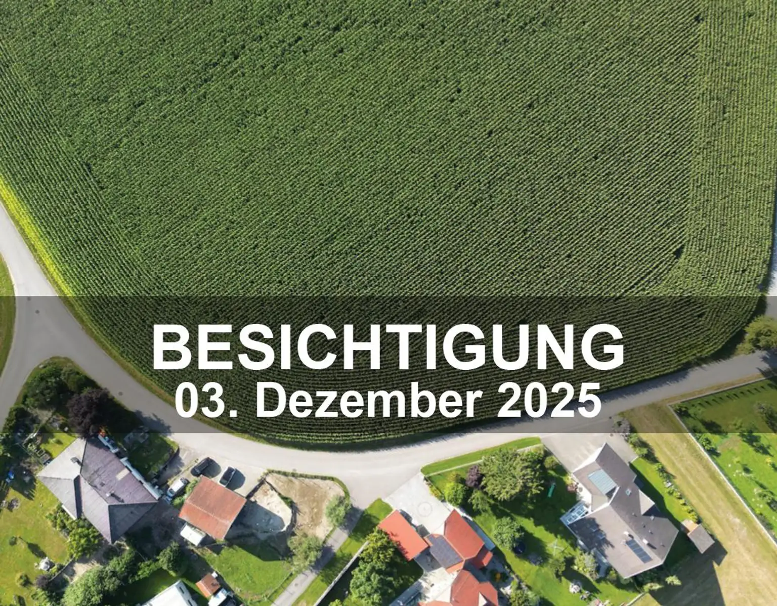 Neu vermessene Grundstücke in Breitenried