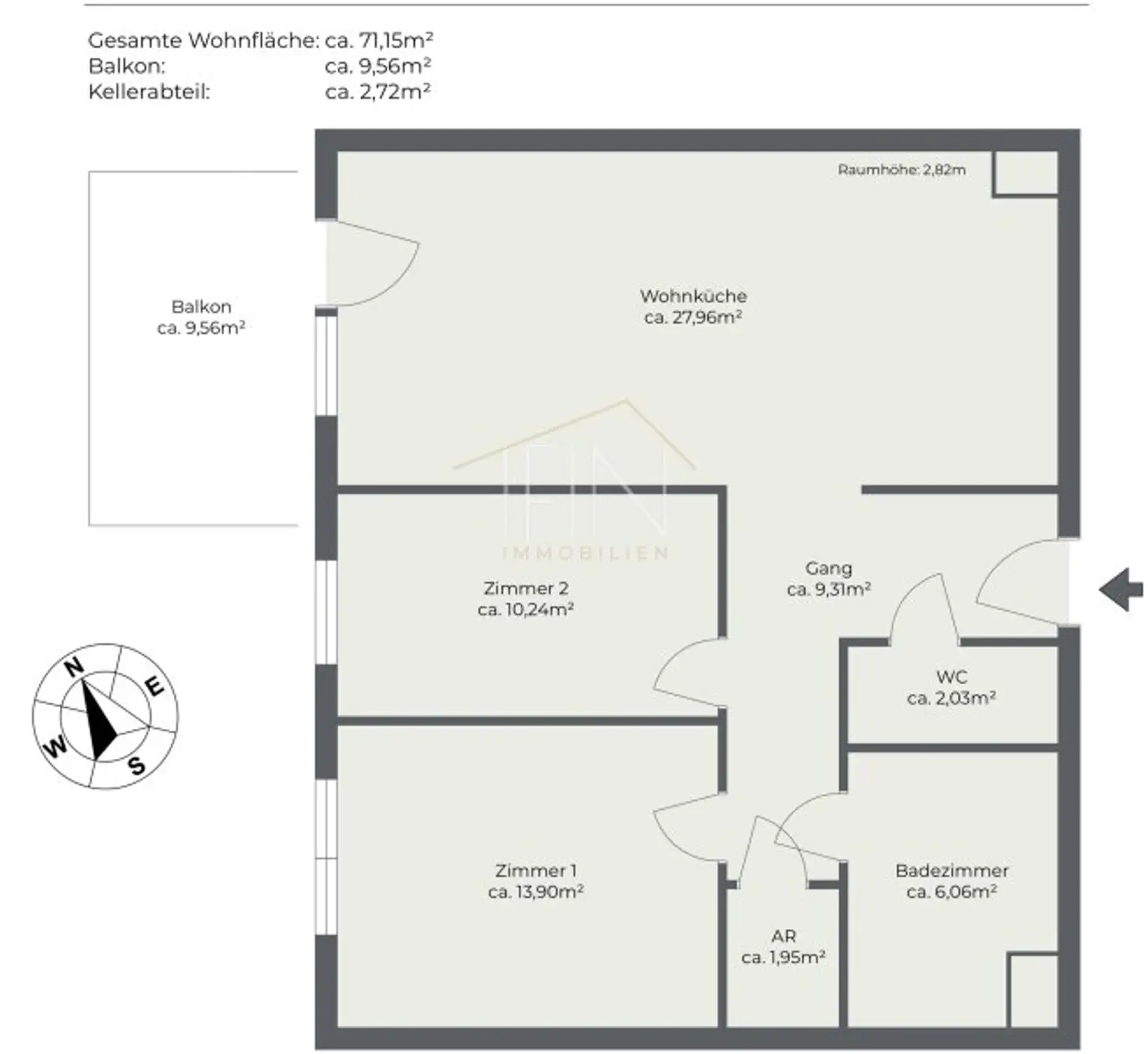 Neuwertige 3-Zimmer-Wohnung mit Stil! Ihr Wohnglück im Grünen