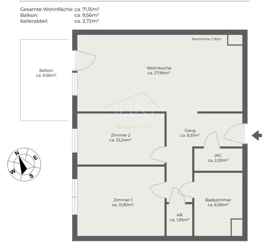 Neuwertige 3-Zimmer-Wohnung mit Stil! Ihr Wohnglück im Grünen
