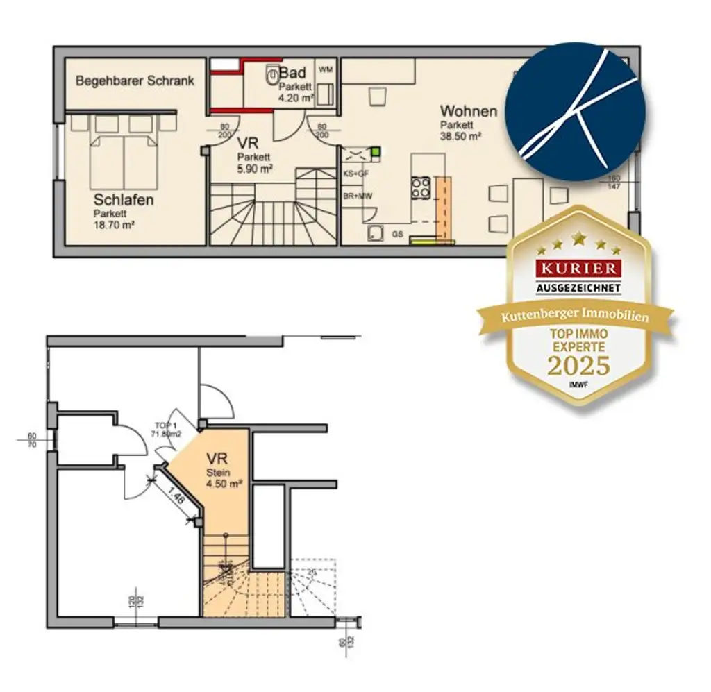 Lichtdurchflutetes Apartment in GOBELSBURG