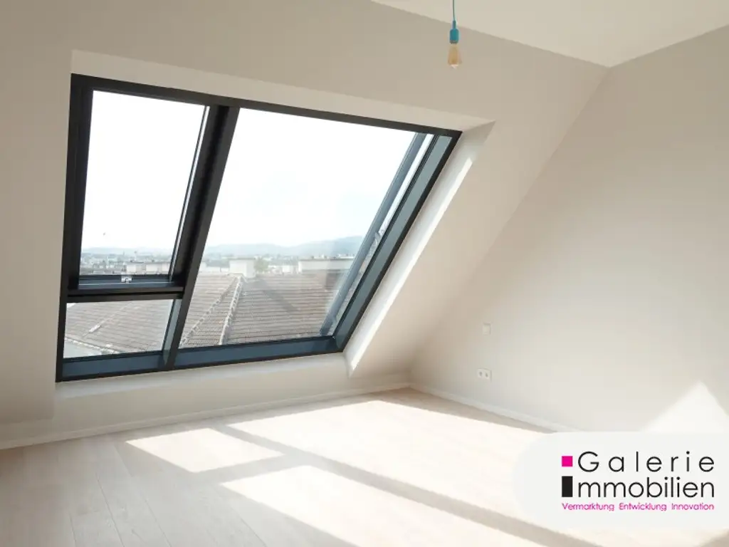 VIDEO: 360°-Ausblick auf Wien: Hochwertige 2-Zimmer-Wohnung mit Klima plus 2 private Dachterrassen!