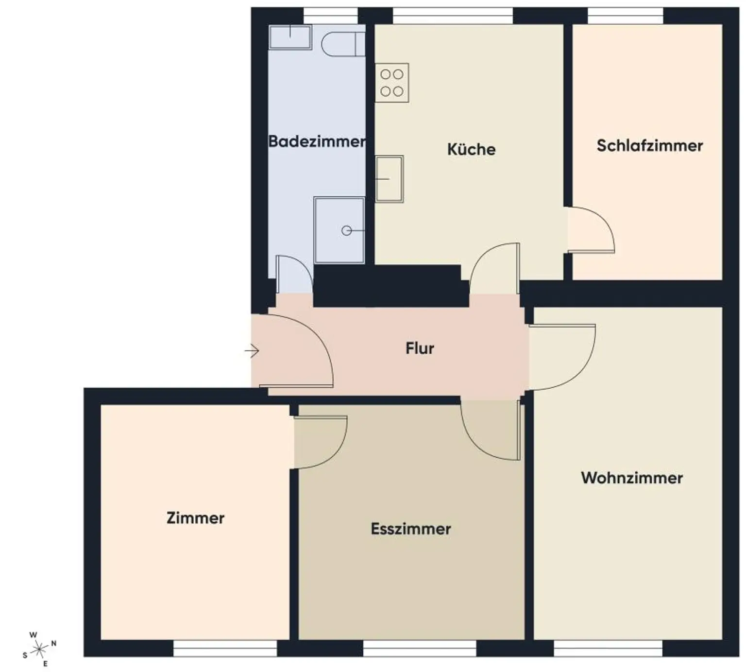 Grundriss ohne Maßstab