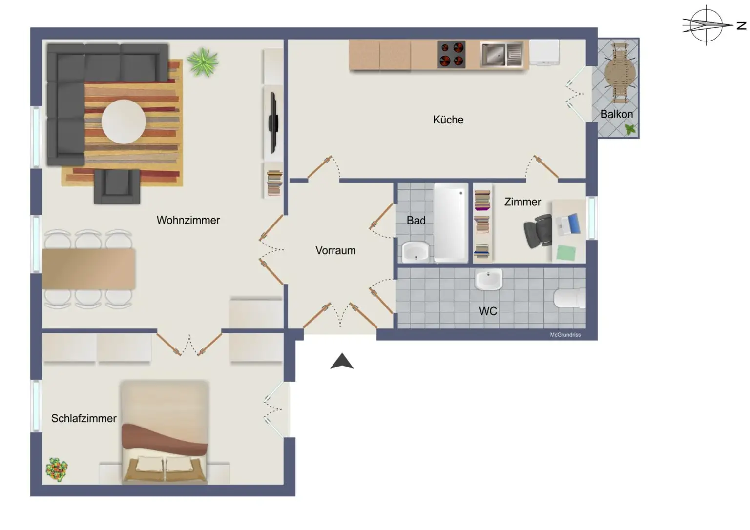 schematischer Grundriss