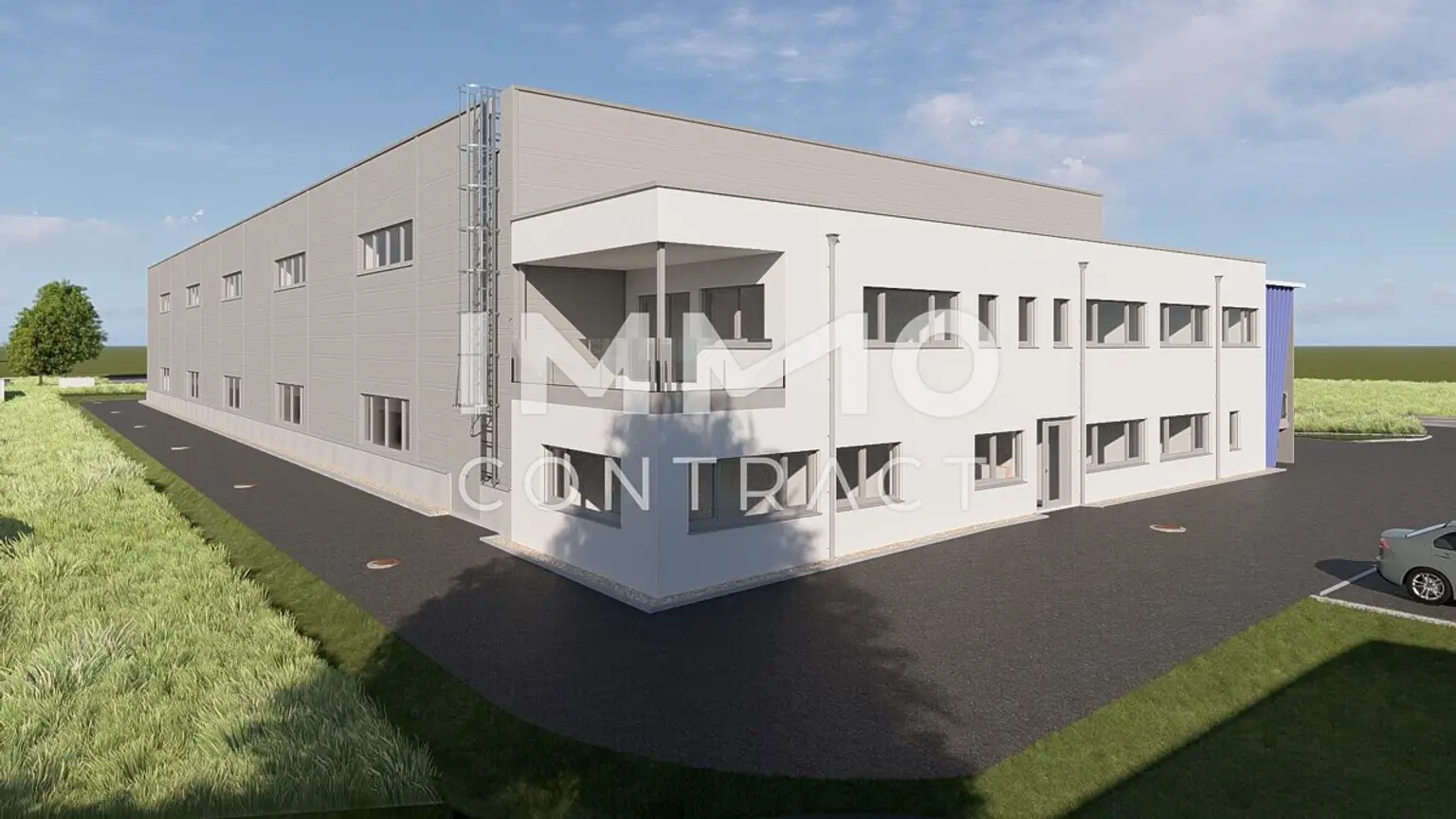 Neue moderne Produktions- und oder Lagerhalle mit Bürotrakt in bester Lage von St. Valtentin