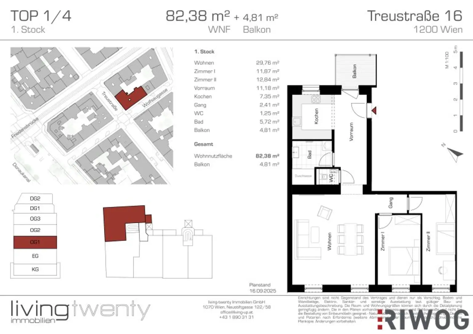 INITIATIVE TOP 100 - RAUS AUS GAS | 3-Zimmer Altbauwohnung mit Innenhofbalkon | Erstbezug nach Sanierung