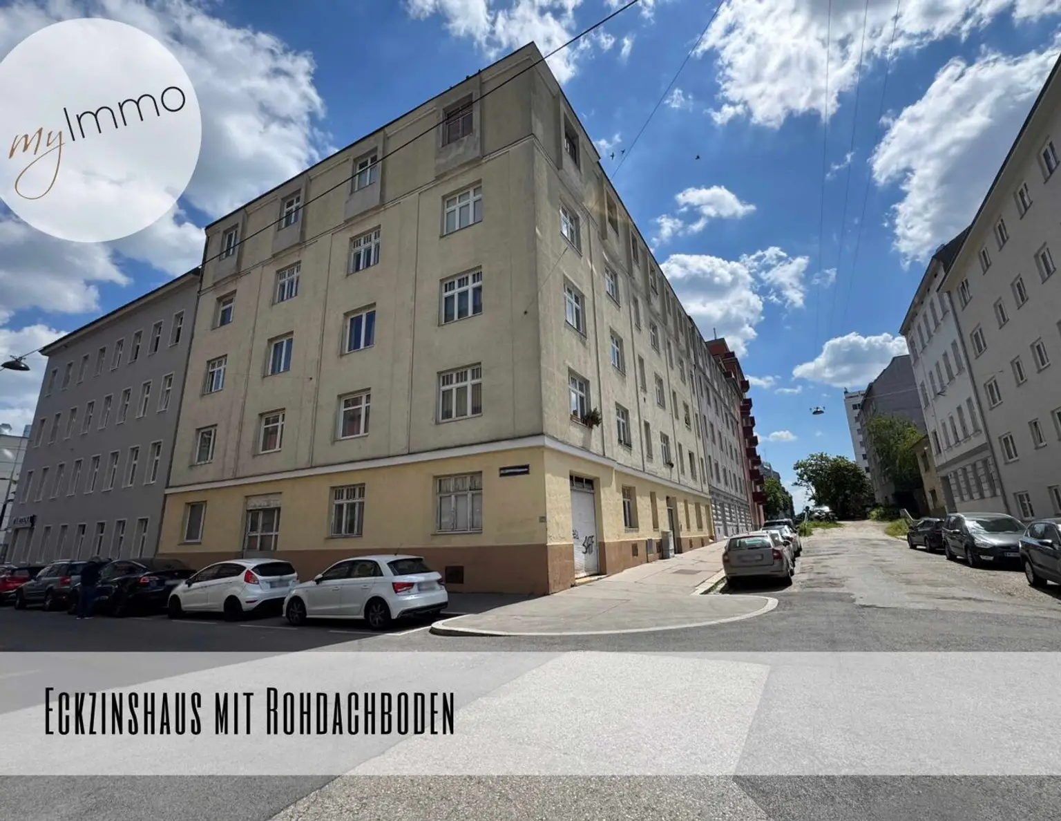 Eckzinshaus mit Rohdachboden