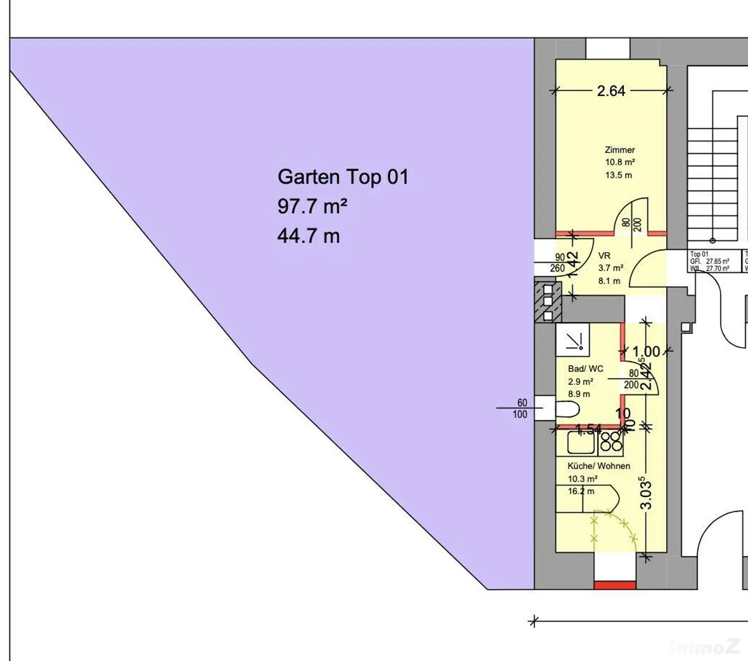 Gartenwohnung in Graz, urbaner Stil inkl. Einbauküche. Der Traum für Single's