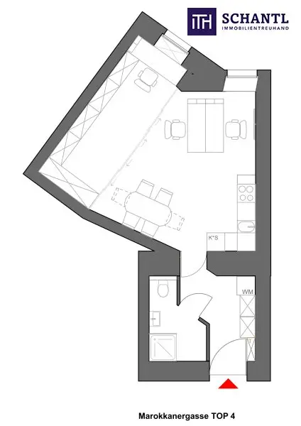 ***Charmantes Bürojuwel im 3. Bezirk nahe Schloss Belvedere – Erstbezug nach Sanierung in einem prunkvollen Altbauhaus***